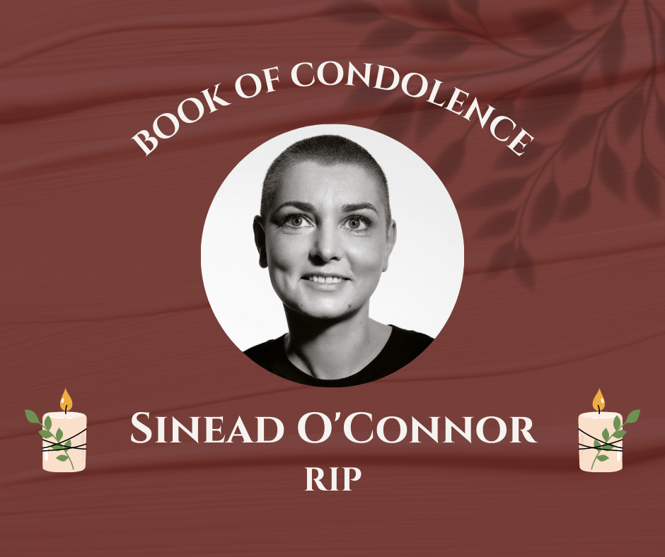 Opening of Book of Condolence for Sinéad O'Connor 